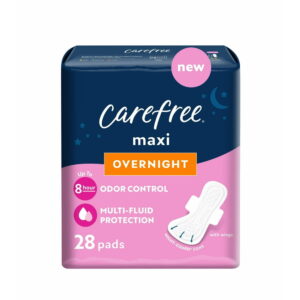 Carefree Maxi Overnight Wings 28’s Save $6.00