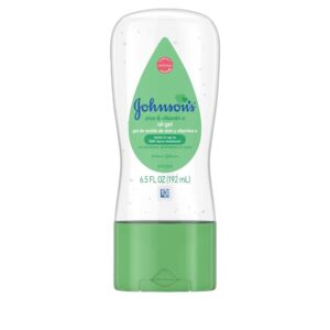 Johnson’s Baby oil gel aloe 6.5oz Save $10.00