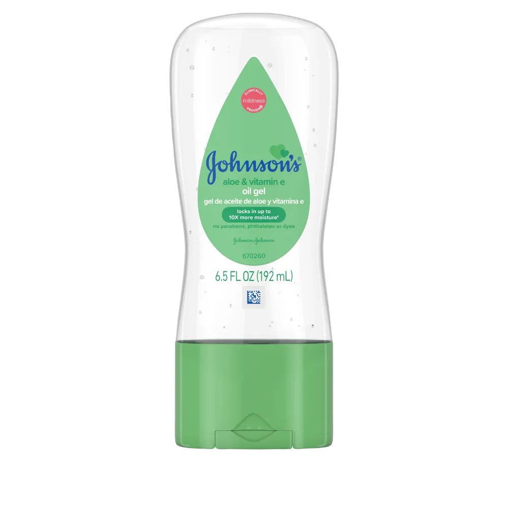 Johnson’s Baby oil gel aloe 6.5oz Save $10.00