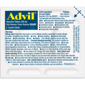 Advil Ibuprofen Tablets Dispenser 50’s