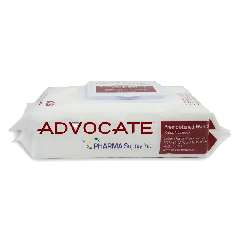 Advocate Premoistened Washcloths 8″x12″