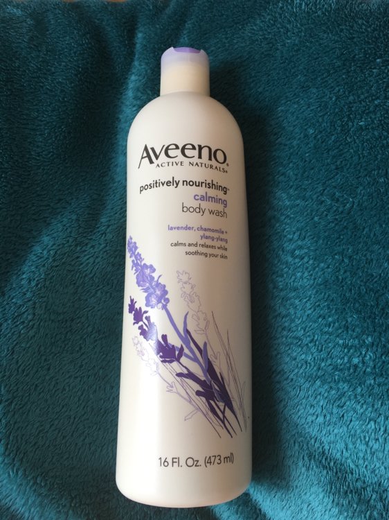 Aveeno Positively Nourishing Body Wash Calming Lavender 16oz