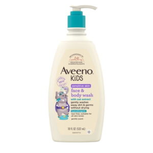 Aveeno kids Sensitive Skin Face & Body Wash 18oz.