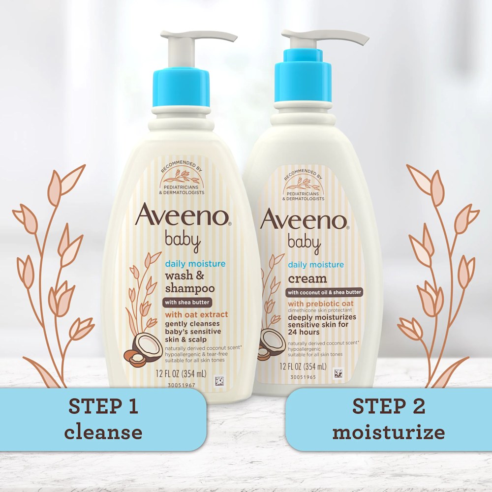 Aveeno Baby Daily Moisture Cream with coconut & shea butter 12oz