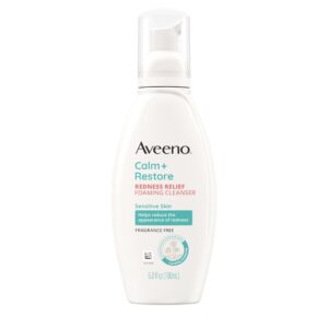 Aveeno Calm +Restore Redness ReliefFoaming Facial Cleanser 6fl. oz