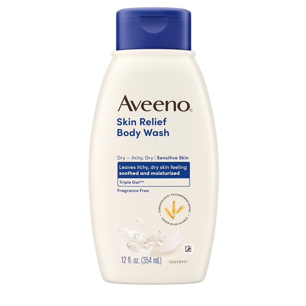 Aveeno Active Naturals Skin Relief B/Wash Fragrance Free 12Fl oz