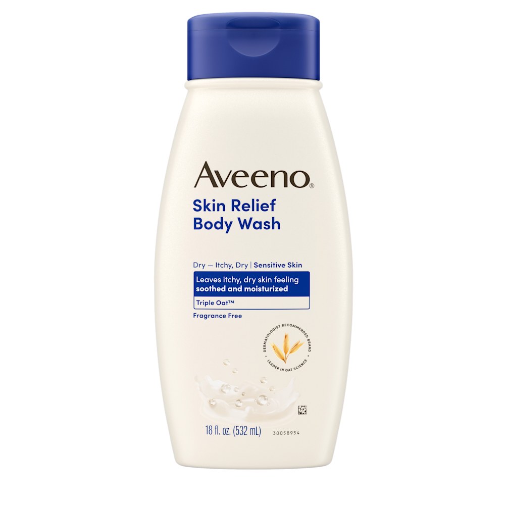 Aveeno Active Naturals Skin Relief B/Wash Fragrance Free 18 Fl oz