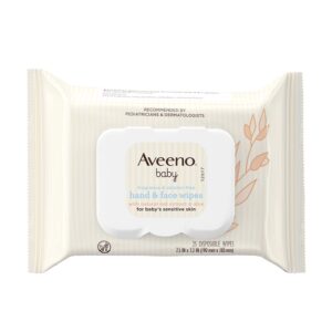 Aveeno Baby Sensitive Skin Hand & Face Wipes 25’s