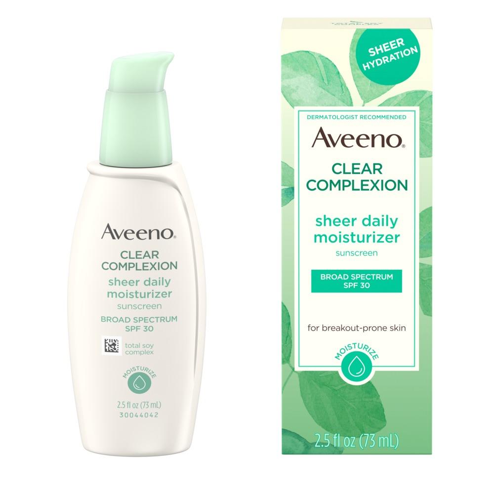 Aveeno Clear Complexion Sheer Daily Moisturizing SPF30 2.5oz