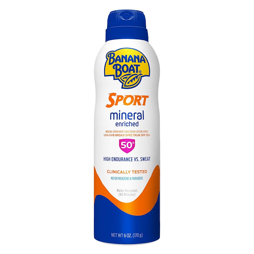 Banana Boat Mineral Sport Sunscreen Lotion SPF 50+ 6oz