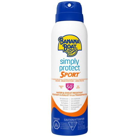 Banana Boat Simply Protect Sport Clear Sunscreen Spray SPF 50+ 6oz