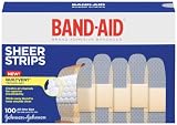 Band Aid Sheer Strips AOS 100CT