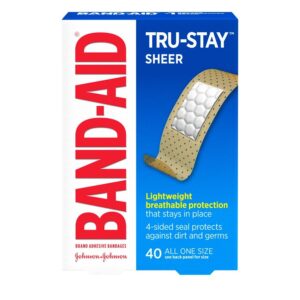 Band Aid Brand Sheer All One Size 40CT