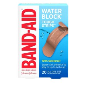 Band Aid Waterproof Tough Strips All One Size 20’s