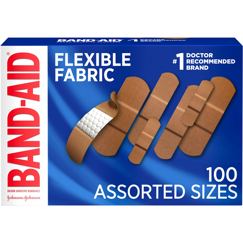 Band Aid Flex Fabric Assorted 100’s
