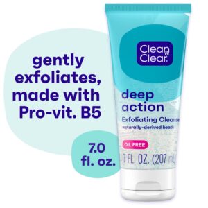 Clean & Clear Deep Action Exfoliating Scrub 7OZ BONUS SIZE