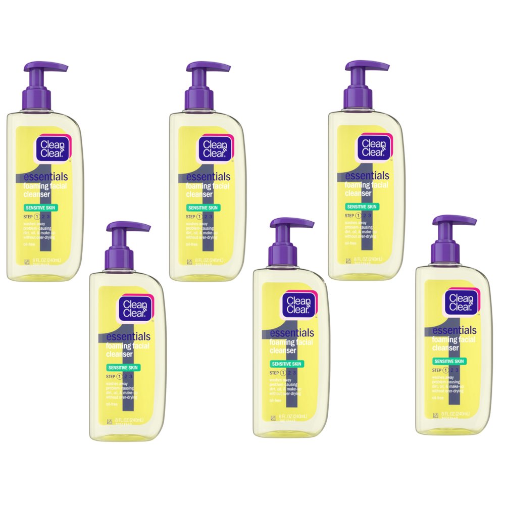 Clean & Clear Foaming Facial Sensitivie Skin 8OZ SAVE $6.00