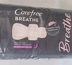 Carefree Breathe Ultra Thin Overnight Pads 24’s