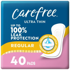 Carefree Ultra Thin Pads Regular 40’s
