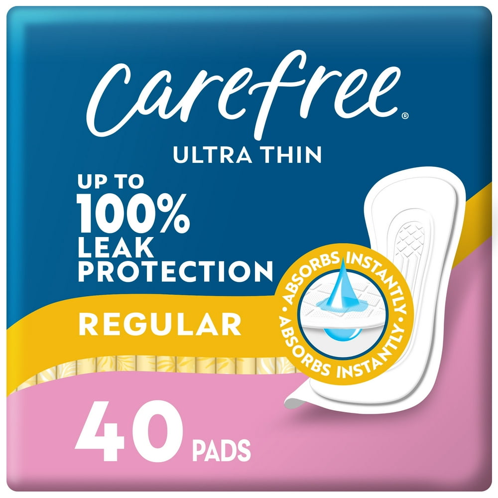Carefree Ultra Thin Pads Regular 40’s