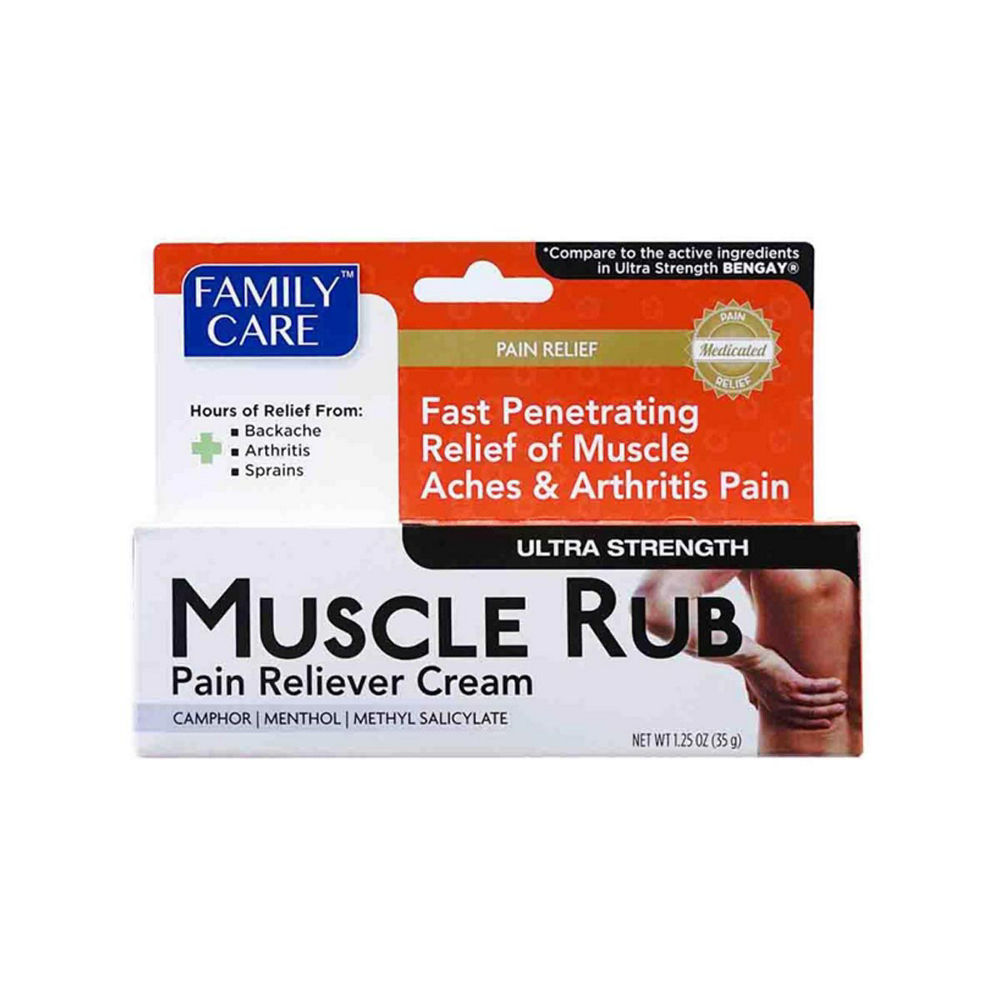 Family Care Muscle Rub Pain reliver Cream 1.25oz