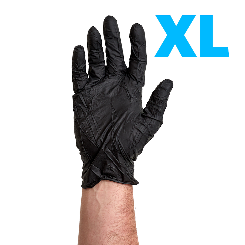 High Performance Black Nitrile Gloves 100CT Medium