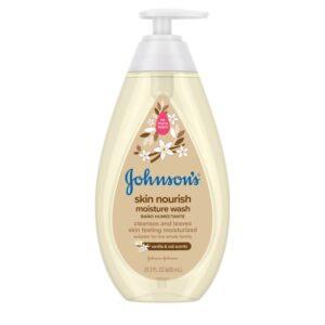Johnsons Skin Nourish Vanilla Oat Wash 16.9oz