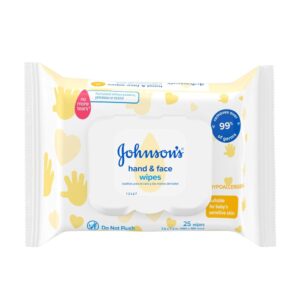Johnsons Hand & Face Wipes 25’s