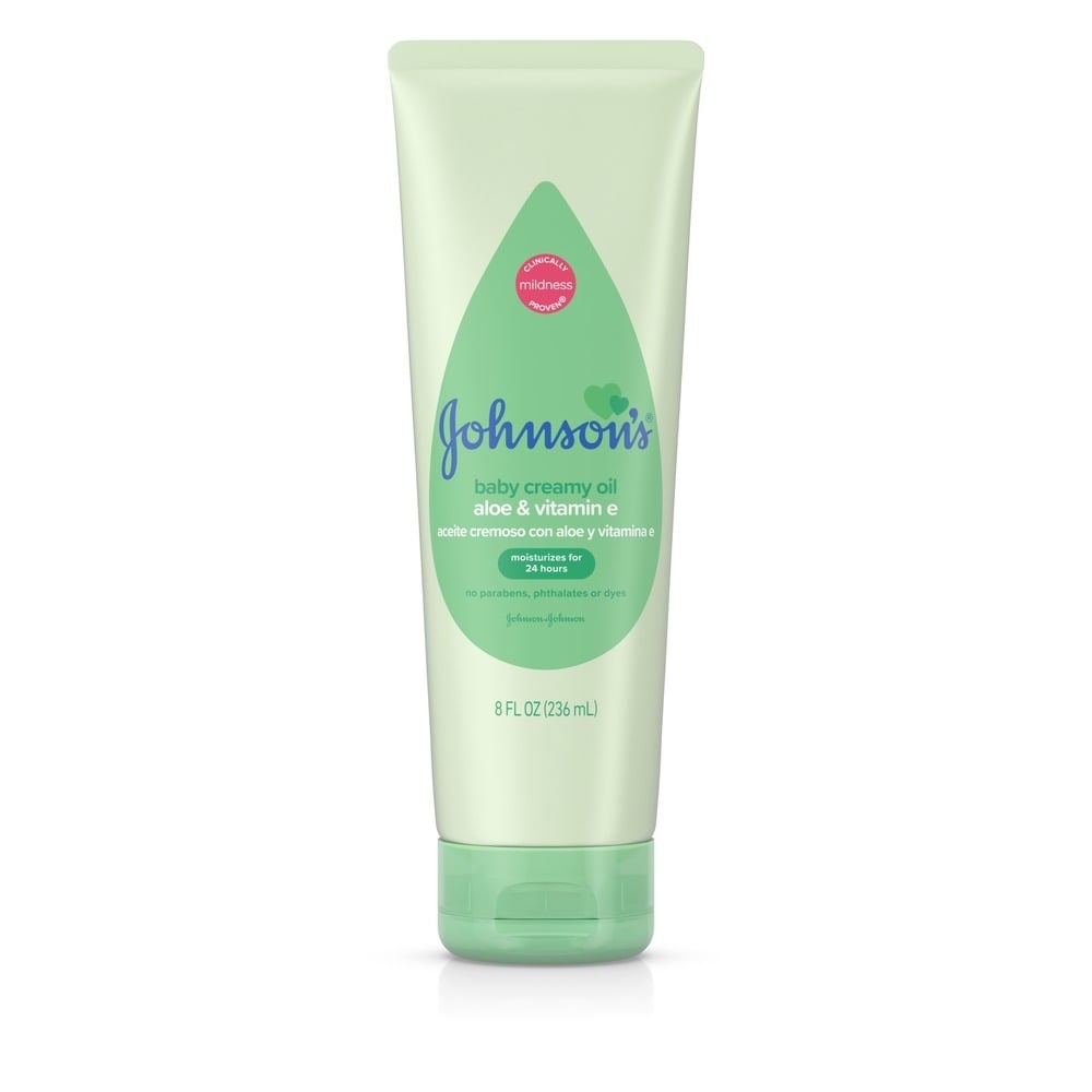 Johnson Baby Creamy Oil Aloe Vera & Vit. E 8oz