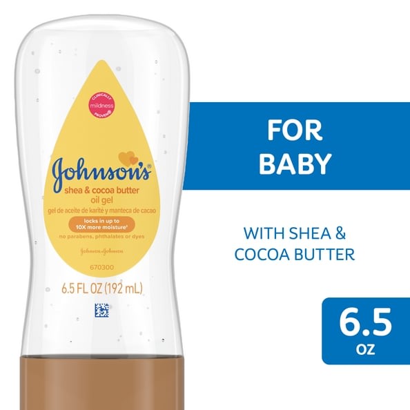 Johnsons Baby Oil Gel with Shea & Cocoa Butter 6.5Fl oz