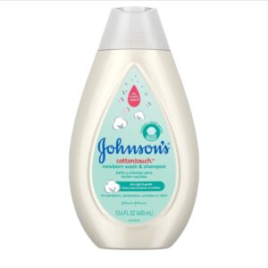 Johnsons Cotton Touch Newborn Wash & Shampoo 13.6Oz (400ml)