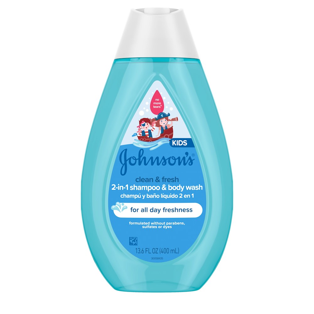 Johnsons Kids Clean & Fresh Shampoo & Body Wash 13.6 Fz (400ml)