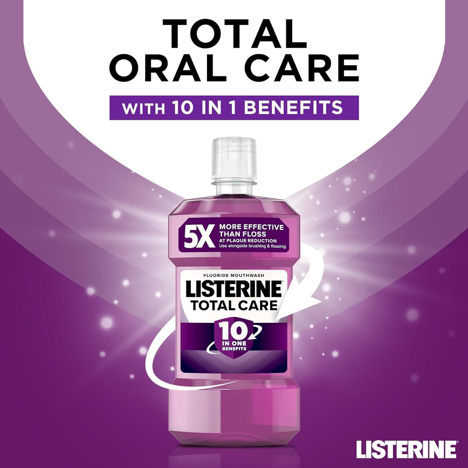 Listerine Coolmint 1Lt.Bonus Pack (Free total Care 95ml)