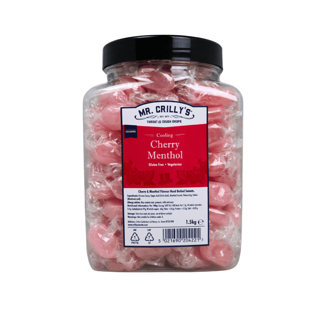 Mr. Crilly’s Cherry menthol Bottles (150pcs)
