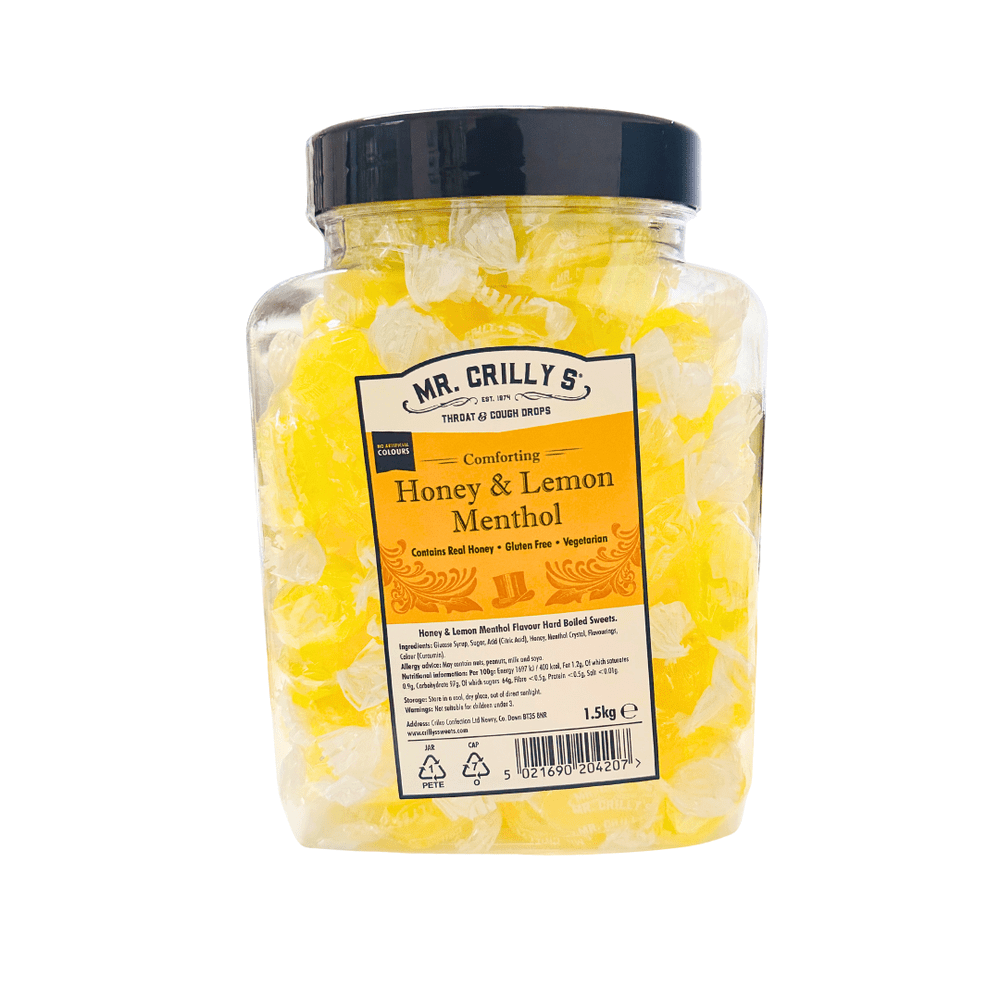 Mr. Crilly’s Honey & Lemon Menthol Bottles (150pcs)
