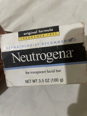 Neutrogena Oringinal FRAGRANCE FREE Soap Bar 3.5oz