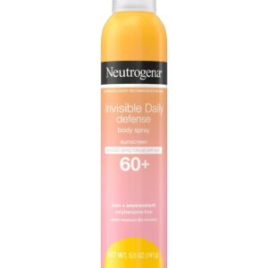 Neutrogena sunscreen spray Invisibly Daily Defense SPF 60+ 5.0oz
