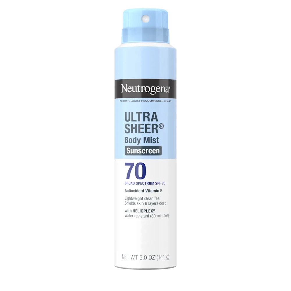 Neutrogena Ultra Sheer Body Mist Spray SPF70 5oz