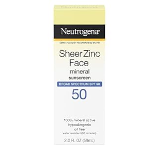 Neutrogena Sheer Zinc Face Dt Sunblock SPF50 2Fl oz