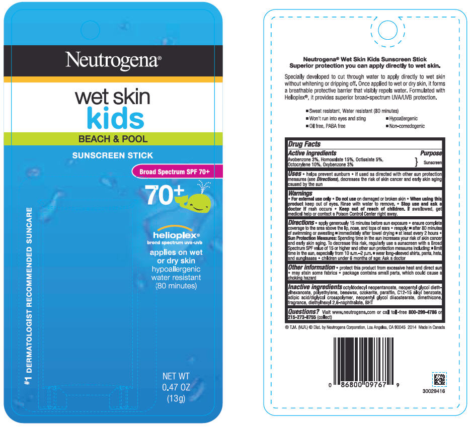 Neutrogena Beach Defense Sunblock Wet Skin Kids SPF70