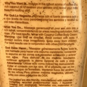 OGX Smoothing + Coconut Coffee Body Scrub & Wash 19.5oz