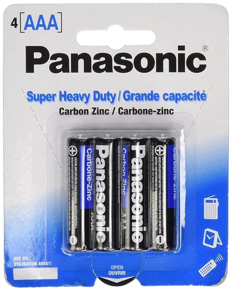 Panasonic Super Heavy Duty Battery AAA 4pk