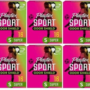 Playtex Sport Odor Shield Regular 16 Tampons