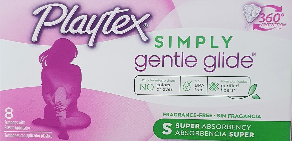 Playtex Gentle Glide Super Unscented 8CT Tampon