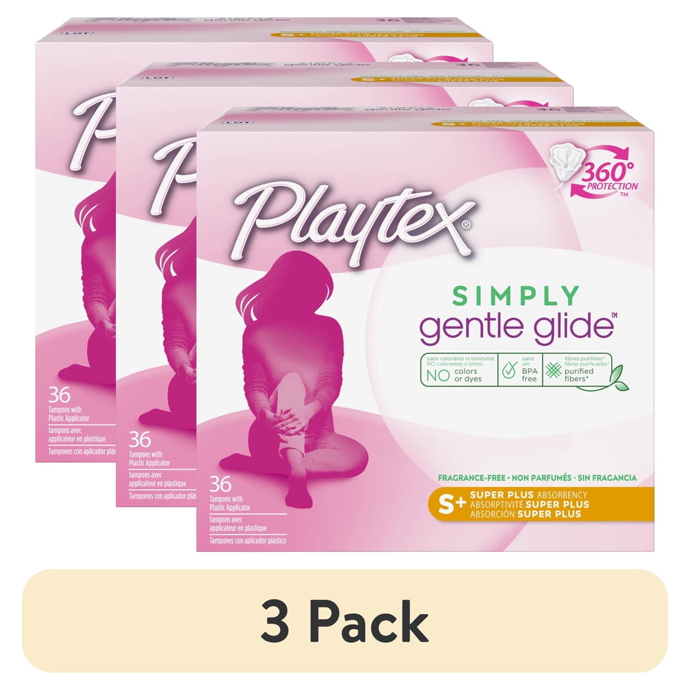 Playtex Simply Gentle Glide Super Plus Unscented Tampons 16’s