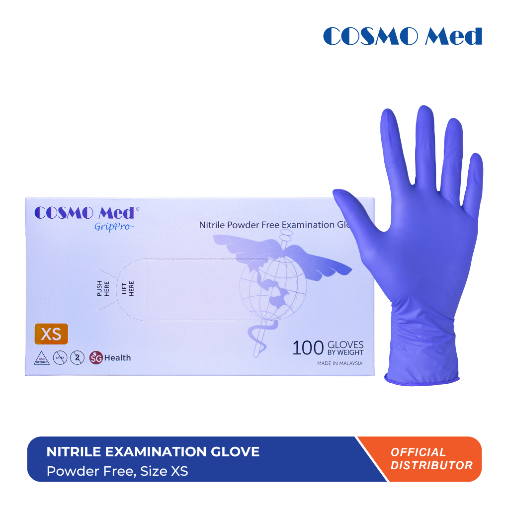 RD Nitrile Gloves Powder Free 100pcs med