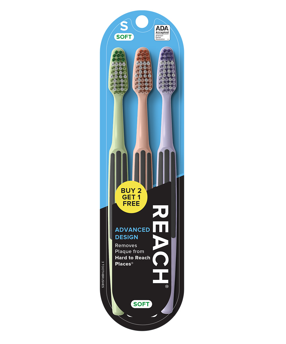Reach Advanced Design Soft B2G1 Free Toothbrush