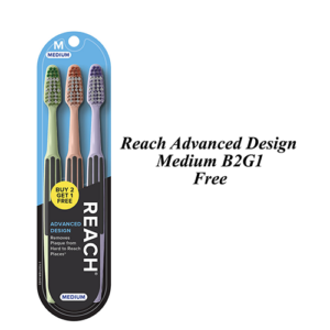 Reach Advanced Design Medium B2G1 Free Toothbrush