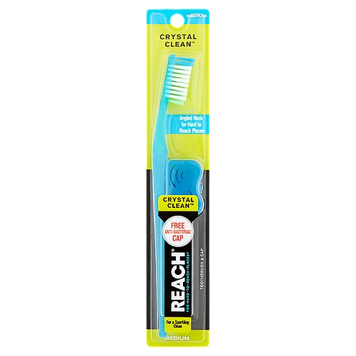 Reach Crystal Medium Toothbrush – With Cap
