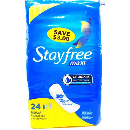 Stay Free Regular 24’s save $3.00